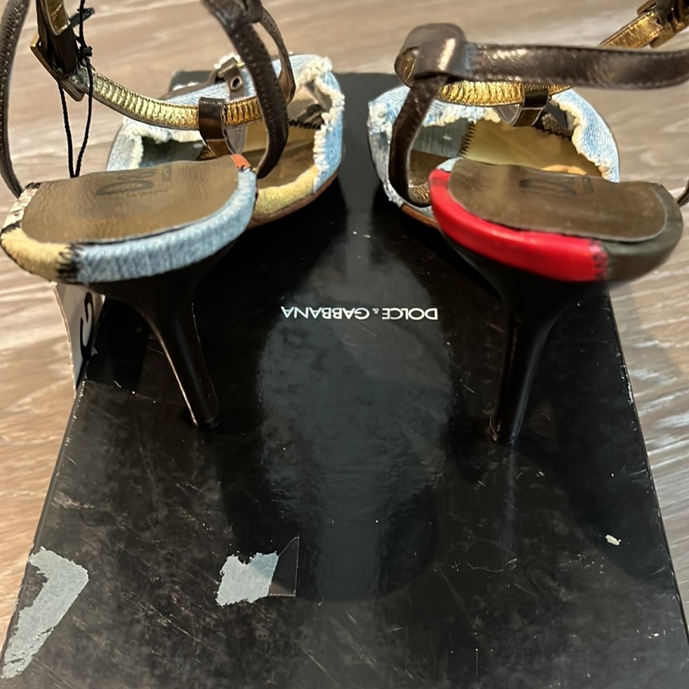D&G denim patchwork heels - Picture 16 of 16